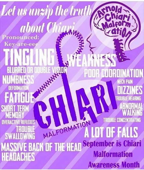 Chiari Malformation Quotes, Chiari Malformation Type 1, Chiari Malformation Surgery, Chari Malformation, Chiari Warrior, Autonomic Nervous System Dysfunction, Rare Disorders, Chiari Malformation, Preemies