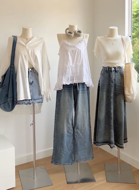 Sawakocore Outfit, Wholesome Outfits, Mental Hospital Patient Outfit, Summer In Japan Outfit, Wardrobe Aesthetic, Korean Casual Outfits, Hanging Clothes, Easy Trendy Outfits, Swaggy Outfits