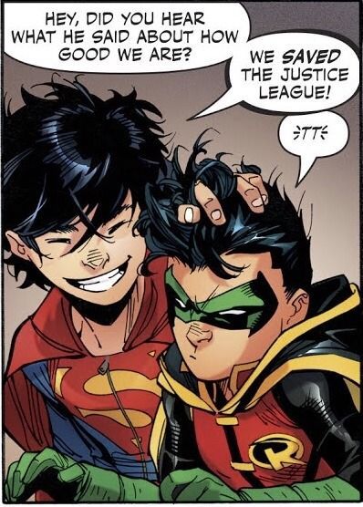 cursed? yeah that sounds right Super Sons, Jon Kent, Robin Dc, Batman Arkham Origins, 얼굴 드로잉, Batman Comic Art, Dc Comics Artwork, Tim Drake, Batman And Robin