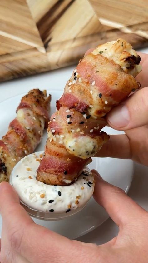 Bacon Wrapped Recipes, Irick Wiggins, Bacon Wrapped Chicken Tenders, Everything Bagel Seasoning, Bagel Cream Cheese, Bagel Seasoning, Bacon Wrapped Chicken, Cream Cheese Chicken, Free Keto Recipes