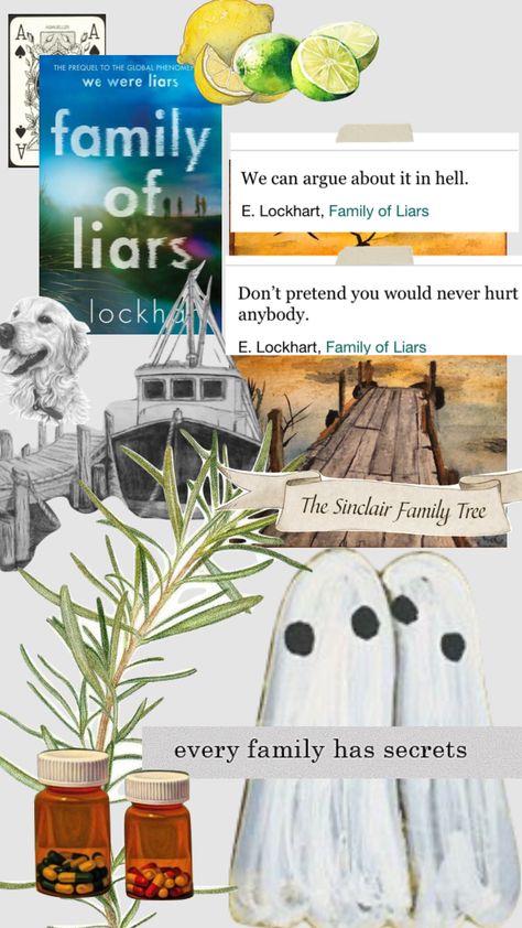 We Were Liars Collage, Family Of Liars Aesthetic, Family Of Liars, Books 2024, We Were Liars, Book Aesthetic, Family Tree, Good Books, Reading