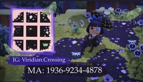 Acnh Witchy Path Design Codes, Acnh Spooky Path Codes, Acnh Witchcore Path, Acnh Dark Fairycore Island, Acnh Witchy Path, Acnh Spooky Island Codes, Acnh Paths Designs Goth, Halloween Path Acnh, Acnh Dark Fairycore