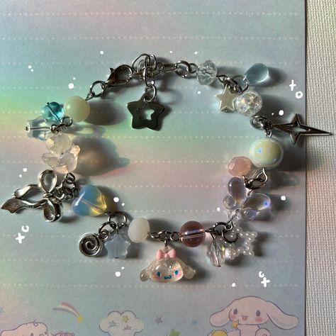 sanrio bracelets !! (≧ω≦*)♪ (SOLD OUTTTTT!!! TYYY!! 🤍) ➥ my website (in bio), depop, or comment to purchase ᵕ̈ ★ shipping is $5usd to U.S. | $15usd outside of U.S. ★ prices higher on depop because depop’s fee! ★ handmade with: stainless steel, charms , and different types of beads! ♥︎ If you decide to buy using cashapp thru dms and it’s multiple items, will offer FREE shipping!! all bracelets are $13 each !! :3 ($14 on depop) ౨ৎ ⇩ my melody : ❌ cinnamonroll :❌ keroppi : ❌ pompompurin ... Different Types Of Beads, Sanrio Jewelry, Types Of Beads, Bracelet Inspiration, Take My Money, Pretty Jewelry, My Melody, Jewelry Inspo, Crafty Things