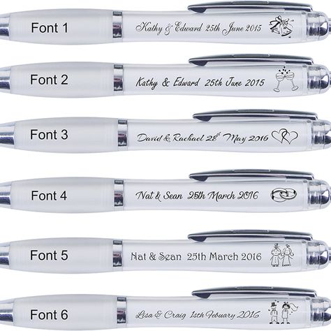 100 Personalised Printed Wedding Pens, Favours,guest gifts Wedding Favor Pens, Wedding Pen, Gifts Amazon, Wedding Gifts For Guests, Favor Ideas, Guest Gifts, Pen Gift, Wedding Favor, Wedding Favours