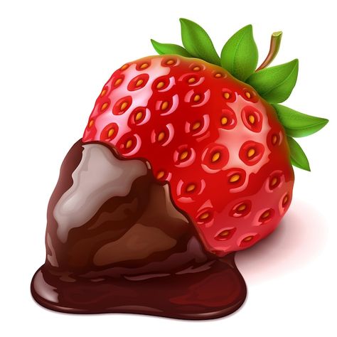 Chocolate Drawing, Sweet Drawings, Prismacolor Art, Reference Photos For Artists, Chocolate Covered Strawberry, Food Sketch, Colored Pencil Artwork, Food Painting, Fruit Painting