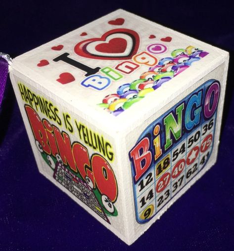 Game Night Decorations, Wood Cube, Senior Night Gifts, 50 Christmas, Celebration Of Life, White Painting, Bingo, Toy Chest, Decorative Boxes