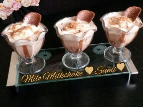 Milo Milkshake Juices Recipes, Halaal Recipes, Heavenly Desserts, Milkshake Recipe, Milkshake Recipes, Food Categories, Milkshakes, Juicing Recipes, Mocktails