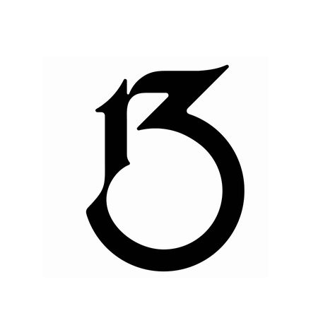 B-13 © Bashev Denis 13 Logo Design Number, Number 13 Tattoo Designs, 13 Tattoo Number Ideas, 13 Tattoo Designs, Number 13 Tattoo, 13 Tattoo Number Fonts, 13 Font, Number 13 Tattoos, 23 Tattoo