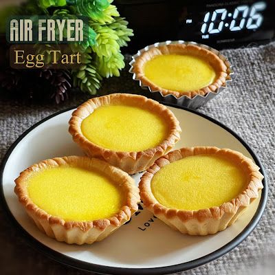 My Mind Patch: Air Fryer Egg Tart Egg Tart Recipe, Tart Molds, Chinese Dessert, Egg Custard, Custard Tart, Tart Shells, Custard Filling, Mini Tart, Egg Tart