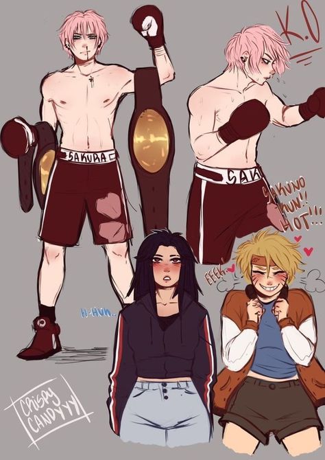 #Sakura-kun #male Genderbend Characters, Fem Naruto, Sakura Harem, Cute Fanart, Naruto Teams, Naruko Uzumaki, Naruto Fan Art, Naruto Sasuke Sakura, Naruto Comic