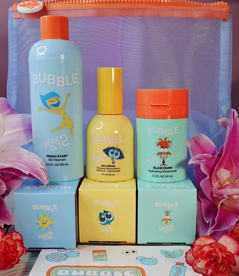 🩵Who's your favorite Inside Out character? 💛 this is my fun skincare set from Bubble! Available at Walmart 🛍🔗 on @keikosmakeup #taptoshop 🧡 @bubble Inside Out 2 theme 🤍 3 step glow routine: Fresh Start gel cleanser Day Dream tone and texture serum Slam Dunk hydrating moisturizer 💙 *gifted by #bubbleskincare #walmartfinds #insideout2 #skincareset Inside Out Skincare, Bubble Skin Care, Fun Skincare, Inside Out Characters, Inside Out 2, Walmart Finds, Hydrating Moisturizer, Gel Cleanser, Slam Dunk