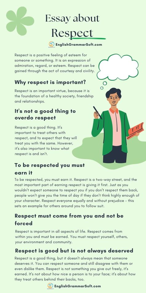 1000 Words Essay About Respect 1000 Word Essay, English Speaking Book, Essay Writing Examples, Ielts Reading, Study English Language, English Phrases Idioms, English Language Learning Grammar, Essay Writing Skills, Interesting English Words