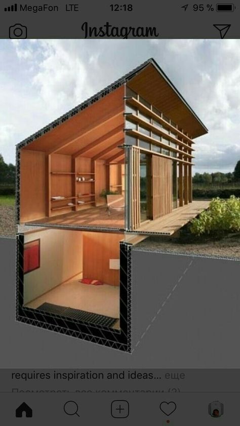 Container Buildings, Building A Container Home, Container House Plans, Shipping Container House, Container House Design, Tiny House Cabin, Shipping Container Homes, Tiny House Design, Design Case