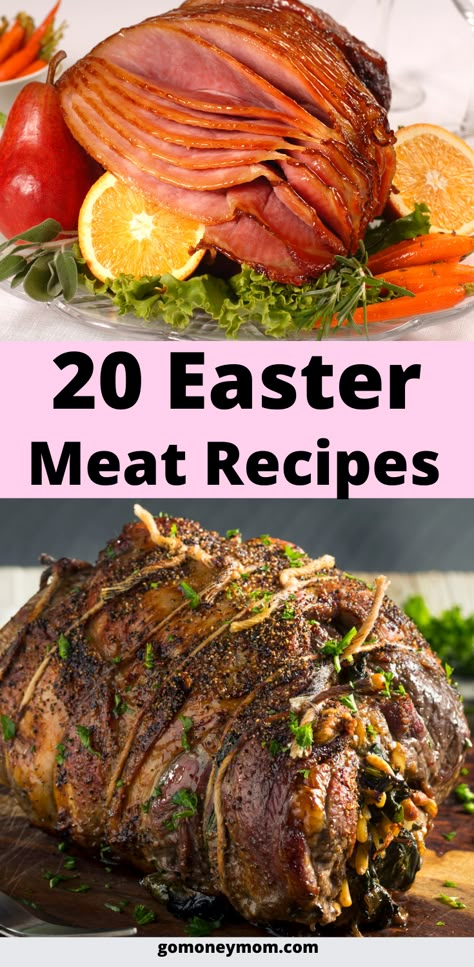 Food Ideas For Easter Dinner, Main Easter Dishes, Easter Brunch Main Dish, Easter Dinner Roast, Best Easter Ham Recipes, Good Easter Dinner Ideas, Meals For Easter Dinner, Bbq Easter Dinner, Easter Recipes Lunch