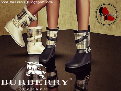 MA$ims 3: Burberry 2014 Spring/Summer Rain Boots Sims 4 Burberry, Sims 3 Shoes, Burberry Clothes, Sims 3 Cc Clothes, Sims 3 Cc Finds, Sims 3 Mods, Cc Shoes, Sims 4 Children, Free Sims