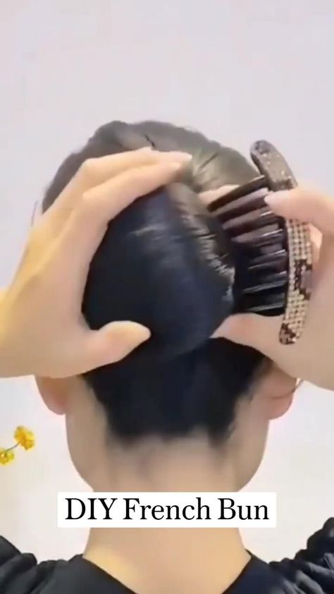 DIY French Bun in 2022 | Hair tips video, Front hair styles, Hair tutorials for medium hair Easy Diy Hairdos For Medium Hair, Different Hair Bun Styles, Hair Bun For Short Hair Indian, Hair Styles Juda Wedding Indian, Bun In Short Hair Tutorial, Hairbuns Hairstyles Short Hair, Juda Hairstyle Buns Saree Short Hair, Juda Design For Saree, French Bun For Short Hair