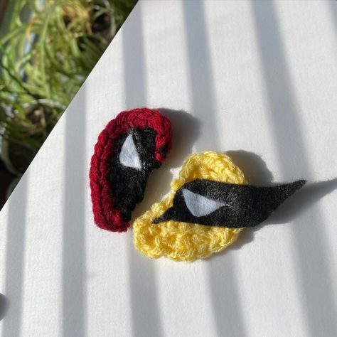 Besties ❤️💛 Just saw Deadpool & Wolverine and AHH it was so. good. The half heart necklaces are sooo cute I couldn’t help but make an attempt to create something inspired by them. And I also made this for my irl bestie (hey girl 🫶) who loves DP so even more of a reason! Who else saw the movie and loved it!!? 🍿 #deadpoolcrochet #deadpool #deadpoolandwolverine #deadpool3 #marvelcrochet #wolverinecrochet #moviecrochet #bestiecrochet #bestiegifts #crochetersofinstagram #marvelfanart Saw The Movie, Half Heart, Deadpool 3, Heart Necklaces, Marvel Fan Art, Deadpool Wolverine, Bestie Gifts, Create Something, Hey Girl