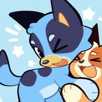 Bluey Pfp Icon, Bluey Doodles, Bluey Backyard, Bluey Pfp, Bluey Icons, Bluey Fanart, Bluey Stuff, Bluey Art, Bingo Bluey