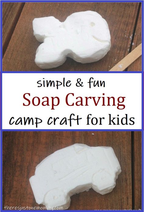 Soap Carving for Kids | There's Just One Mommy Scout Camping Activities, Camping Craft, Beaver Scouts, Cub Scouts Bear, Cub Scout Crafts, Bear Scouts, Camping Crafts For Kids, Cub Scout Activities, Simple Soap