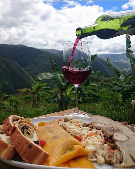 Christmas food in Venezuela with a cup of red wine Venezuelan Food, Tropical Resort, Food Goals, South America Travel, Romantic Dinners, Wine And Dine, Caribbean Sea, Incredible Places, South America