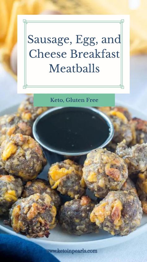 Breakfast Meatballs, Keto Sausage Balls, High Protein Low Carb Breakfast, Ketogenic Breakfast, Bacon Casserole, Keto Sausage, High Protein Pancakes, Gluten Free Bread Crumbs, Cheese Breakfast