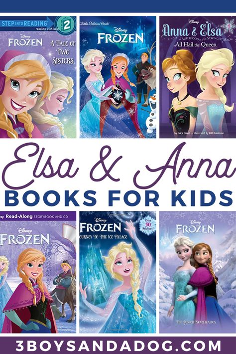 Check out these super fun books about Frozen for Kids! With this many great reading options, your kids are certain to dive into each page and be excited about reading! #disneybooks #frozenbooks #disneyfrozen #3boysandadog Frozen Book, Elsa And Anna, Books For Moms, Disney Books, Early Readers, Search And Find, Best Books, Little Golden Books, Chapter Books