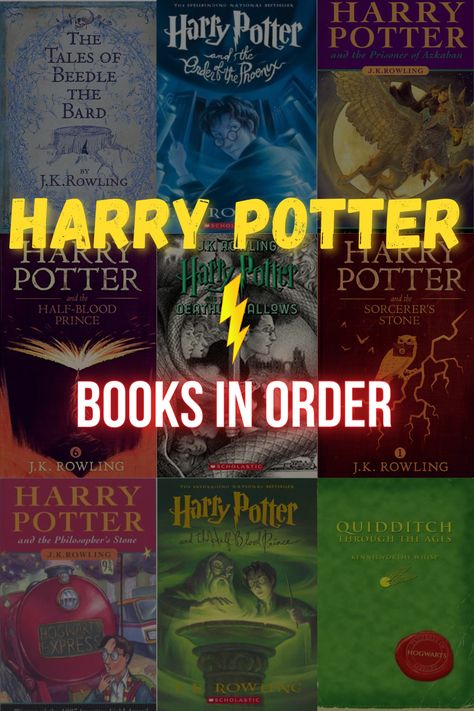 The most popular book series in the world may have more books than you expect. Come find out the reading order of all of the Harry Potter books in our handy guide! Harry Potter Books In Order, Harry Potter Book Pages, Books Like Harry Potter, Harry Potter Book Series, Harry Potter Pdf, Harry Potter Book Set, Harry Potter Free, Popular Book Series, The Chamber Of Secrets