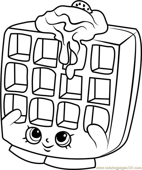 Waffle Sue Shopkins Coloring Page Shopkins Coloring Pages Free Printable, Shopkin Coloring Pages, Shopkins Coloring Pages, Shopkins Colouring Pages, Shopkins Party, Printable Crafts, Coloring Pages To Print, Cute Coloring Pages, Kids Coloring