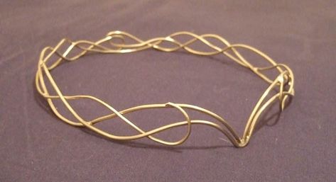 Wire Elf Crown, Wire Tiara Tutorial, Wire Elf Crown Diy, Diy Wire Tiara, Wire Crown Diy, Diy Wire Crown, Wire Circlet, Wire Tiara, Crown Wire