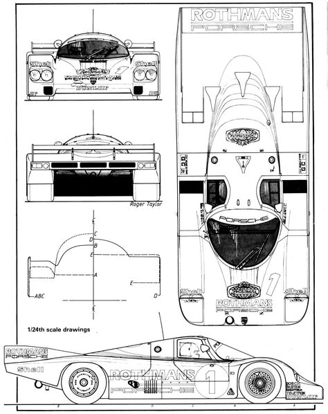 Blueprint For 3d Modeling, Honda S660, Porsche 956, Motorsport Art, Civic Type R, Porsche 917, Racing Posters, Car Illustration, Car Sketch