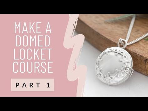 Watch Locket, Locket Jewelry, Jewelry Lockets, Silver Lockets, How To Make Diy, Online Course, Jewelry Diy, Jewellery Making, Locket