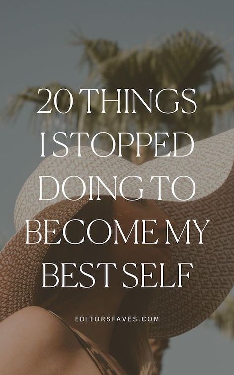 https://editorsfaves.com/things-i-stopped-doing-become-best-self/ Becoming My Best Self, Becoming Your Best Self, My Best Self, Healing Bible Verses, Best Self, Level Up, Verses, Bible Verses, Improve Yourself