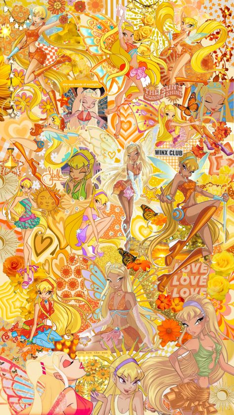 #winxclub #winx #winxstella #stella #stellawinx #winxclubstella Background Screensavers, Klub Winx, Bloom Winx Club, Cute Fall Wallpaper, Knitting Aesthetic, Dream Anime, Emoji Wallpaper, Pink Wallpaper Iphone, Fall Wallpaper