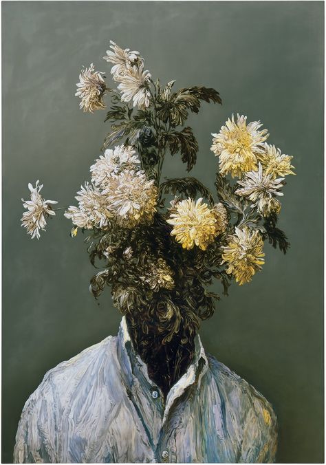 Glenn Brown, Architecture and Morality, 2004 Oil on panel, 55 ⅛ × 38 ⅝ inches (140 × 98 cm)© Glenn Brown Glenn Brown, Flowers, Art