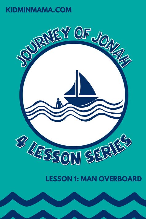 Journey of Jonah: Lesson One - KidMin Mama Jonah Bible Lesson For Kids, Jonah And The Whale Lesson, Jonah Vbs, Bridge Kids, Book Of Jonah, Kids Church Activities, Bible Heroes, Kids Church Lessons, Preschool Bible Lessons