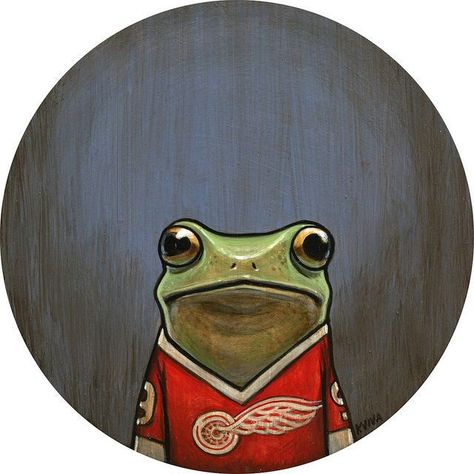 Frosch Illustration, Frog Illustration, Ferris Bueller, Frog Art, Soft Spot, A Frog, Frog And Toad, Cute Frogs, Red Shirt