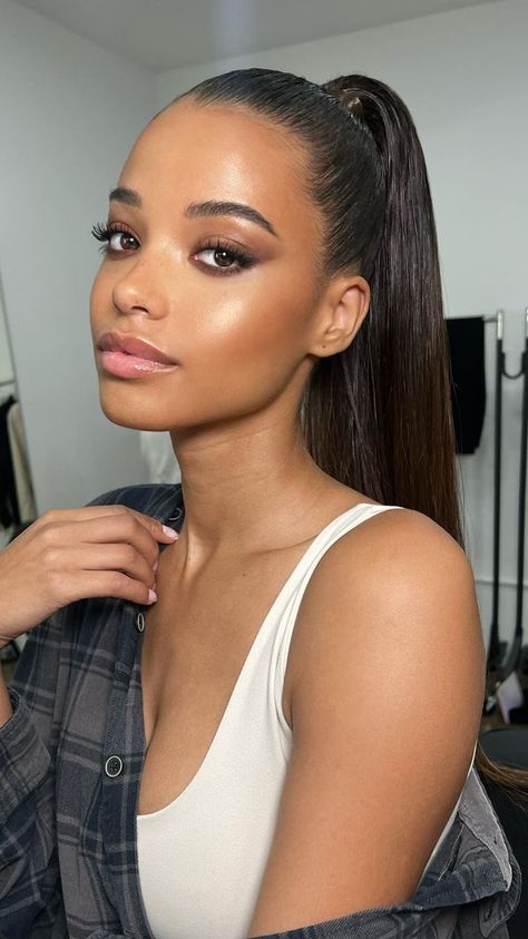 15 Ponytail Hairstyles That Elevate the Classic Updo for Any Occasion Ella Balinska, Classic Updo, Hair Care Oil, Gym Hairstyles, Straight Ponytail, Black Actresses, Model Aesthetic, Beautiful Barbie Dolls, Sleek Ponytail