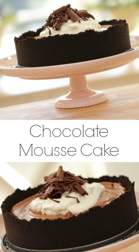 Easy Mousse, Entertaining With Beth, Deserturi Raw Vegan, Chocolate Mousse Cake Recipe, Mousse Cake Recipe, Chocolate Mousse Cake, Mousse Recipes, Mousse Cake, Recipe Video