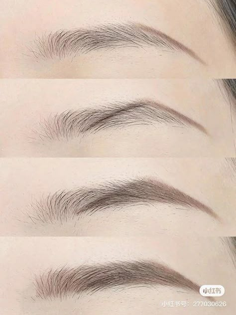 Round Face Eyebrows, Eyebrows For Round Face, Rounded Eyebrows, Teknik Makeup, Eyeliner Glitter, Membentuk Alis, Bentuk Alis, Asian Makeup Tutorials, Korean Makeup Tips