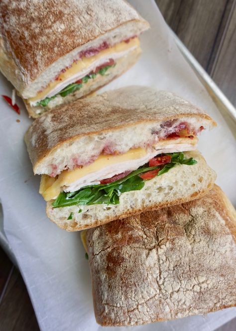 Turkey And Jam Sandwich, Best Turkey Sandwiches Ever, Popular Sandwich Recipes, Fancy Sandwiches Ideas Lunches, Elevated Turkey Sandwich, Aldi Sandwich Ideas, Smoked Gouda Sandwich, Gourmet Cold Sandwiches, Gouda Sandwich Recipes