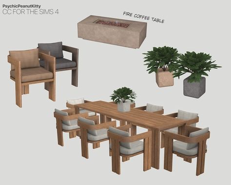 Sims 4 Dinner Table Cc, Sims 4 Dining Chair Cc, Sims 4 Cc Dining Chairs, Sims 4 Cc Outside Furniture, Sims 4 Cc Dining Room Set, Sims 4 Dining Cc, Sims 4 Cc Chair, Sims 4 Table, Sim4 Cc