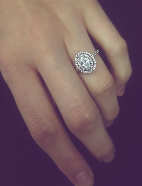 Did you know halo engagement rings are the 2nd most popular engagement ring style? Besides being gorgeous, they are also the cheapest and most efficient way to make your ring look BIGGER and shinier. Check out these 20+ halo engagement ideas you will love. // mysweetengagement.com // #engagement #engagementrings #diamondrings #uniqueengagementrings #haloengagementrings Oval Double Halo Engagement Ring, Halo Oval Engagement Ring, Engagement Ring With Wedding Band, Ring With Wedding Band, Best Wedding Rings, Double Halo Engagement Ring, Double Halo Engagement, Engagement Ring Ideas, Oval Diamond Engagement