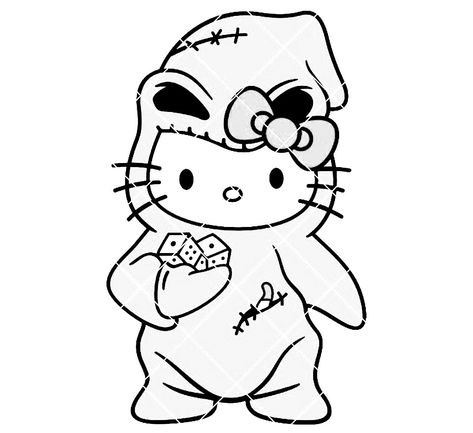 Hello Kitty In Costume Drawing, Coloring Pages Hello Kitty Y2k, Hello Kitty Drawing Halloween, Hello Kitty Coloring Pages Halloween, Sanrio Halloween Coloring Pages, Halloween Hello Kitty Coloring Pages, Halloween Coloring Sheet, Hello Kitty Halloween Coloring Pages, Horror Movie Coloring Pages