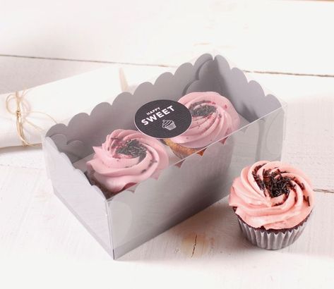 Cupcake Box Ideas, Cupcake Boxes Packaging, Dessert Boxes Packaging, Cupcake Packaging, Cupcake Gift, Colorful Cupcakes, Dessert Boxes, Cupcake Boxes, Cute Cupcakes