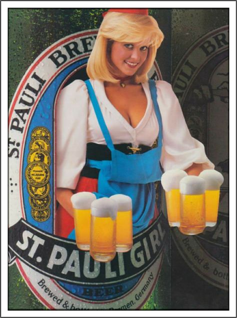 St Pauli Girl, German Beer Girl, Oktoberfest Woman, Beer Girl, Beer Ad, St Pauli, German Beer, Beer Festival, Rolls