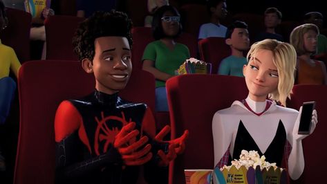 ‘I was wondering when people might start noticing,’ Spider-Verse editor said Spider Squad, Miles Morales And Gwen Stacy, Miles Morales And Gwen, Miles And Gwen, Big Spiders, Scarlet Spider, Into The Spider Verse, Him And I, Across The Spider Verse