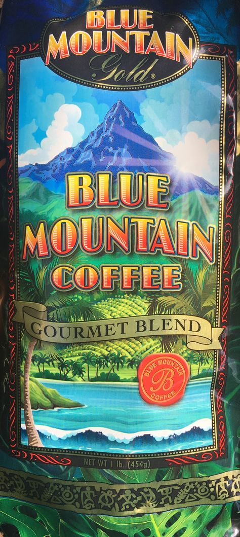 Coffee In Mountains, Blue Mountain State, Jamaican Coffee, Jamaican Blue Mountain Coffee, Green Mountain Coffee, Blue Mountain Coffee, Culture Day, Coffee Branding, Blue Mountain