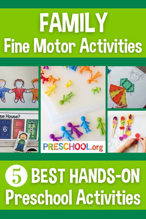 Community Helper Gross Motor Activities, Preschool Families Unit, Preschool Families Activities, Family Crafts Preschool, Preschool Community Helpers Theme, Preschool Family Theme, Motor Skills Preschool, All About Me Preschool Theme, Fire Safety Preschool