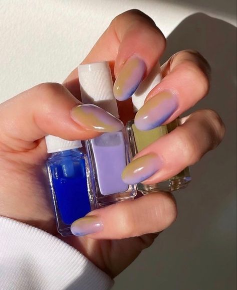 Aura Nails, Minimalist Nails, Fire Nails, Dream Nails, Funky Nails, Dope Nails, Nail Polishes, Best Acrylic Nails, Purple Nails