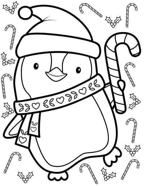 free cute penguin coloring pages Christmas Penguin Coloring Pages, Penguin Coloring Pages Free Printable, Free Christmas Coloring Pages, Penguin Coloring Pages, Penguin Coloring, Christmas Coloring Sheets, Printable Christmas Coloring Pages, Christmas Coloring Books, Vector Christmas